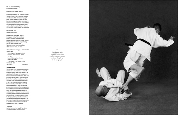 Sample pages from 'The Art of Ground Fighting'; one in a series of remarkable books that provide an in-depth look at the core concepts and techniques shared by a broad range of martial arts styles. Contains basics plus over 195 practical skills including chokes, joint locks, pins, ground kicks, sacrifice techniques, escapes, and counters from seated, reclining, and kneeling positions.