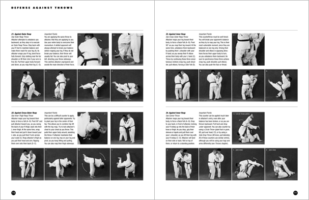 Sample pages from 'Hapkido', the most comprehensive book ever written on a single martial art; 1136 pages, 9000 photos, 2000 martial techniques.